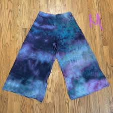 100% Cotton Relaxed Capri Pants Medium