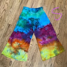 100% Cotton Relaxed Capri Pants Small